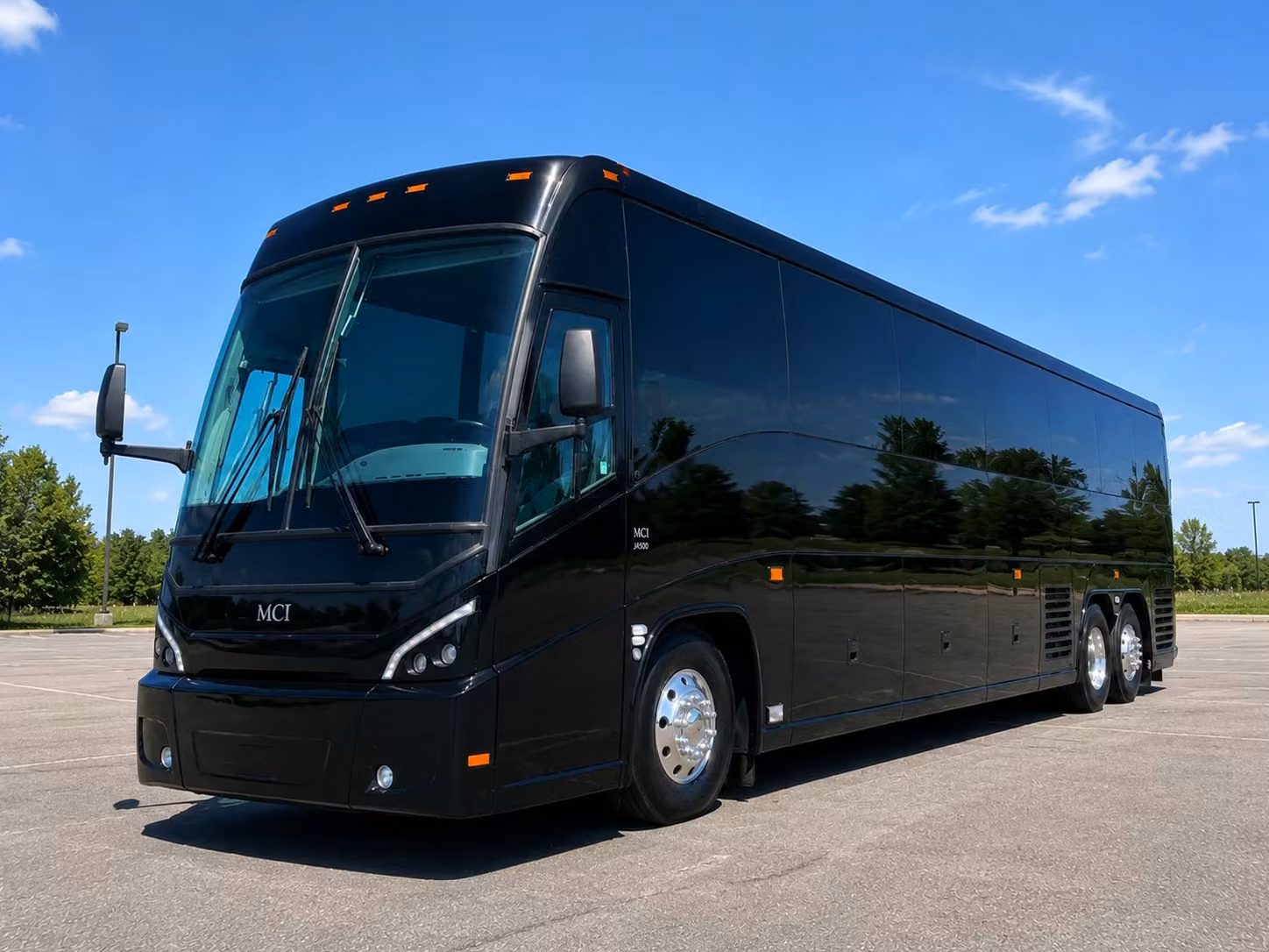 visalia 56 passenger charter bus rental