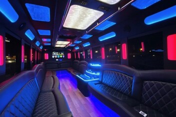 Visalia Limousine Bus Interior