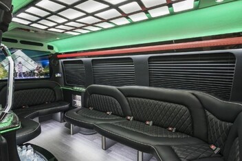 Visalia Sprinter Party Bus Interior